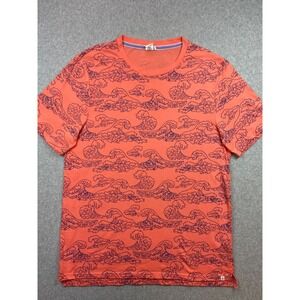 Reverse Threads‎ Shirt Mens Size Extra Large Orange Soft Casual Beach Hawaii